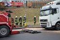 LKW umgestuerzt Niehler Hafen P202